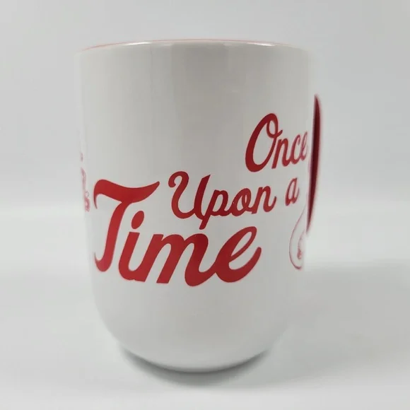 Disney Parks‎ Minnie Mickey Mouse Once Upon A Time Red White Sketch Coffee Mug - Picture 4 of 8